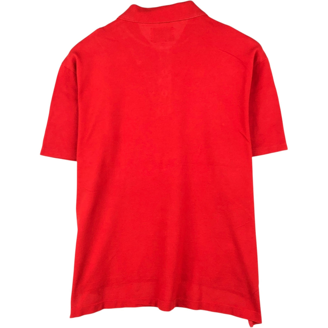 1990'S Armani Jeans short-sleeved polo shirt, men's size M equivalent, vintage. unclear red type Vintage Second Hand