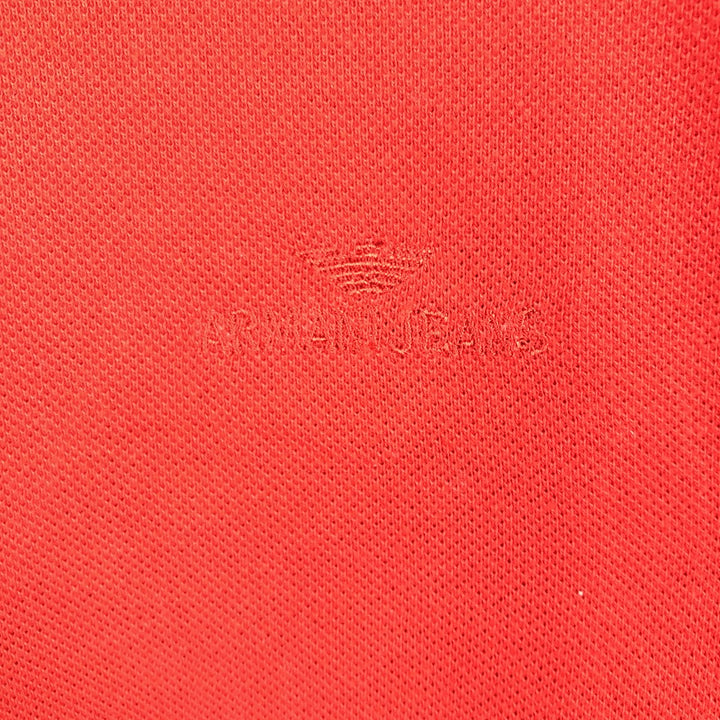 1990'S Armani Jeans short-sleeved polo shirt, men's size M equivalent, vintage. unclear red type Vintage Second Hand