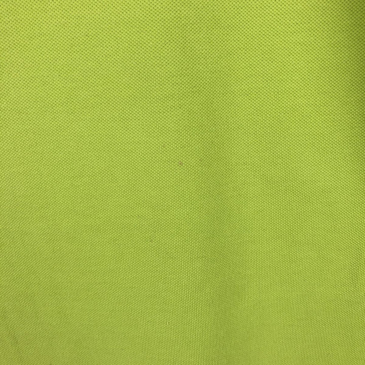 Burberry's THOMAS BURBERRY short-sleeved polo shirt, men's size L (approx.) unclear green type yellow green Vintage Second Hand
