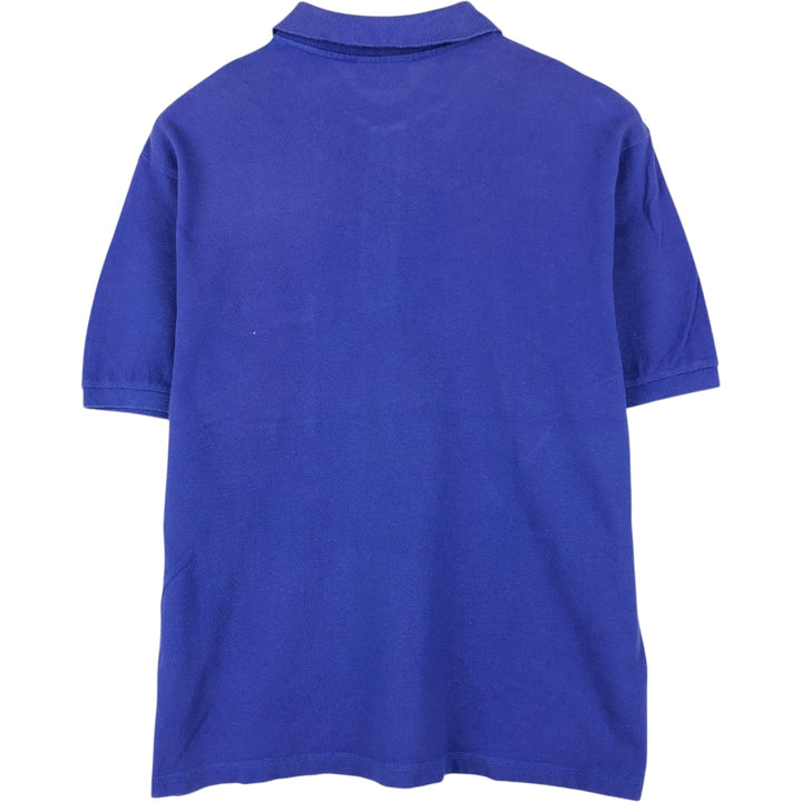 Christian Dior MONSIEUR Short-Sleeve Polo Shirt, Men's Size XL (approx.) cotton Purple type blue-purple Vintage Second Hand