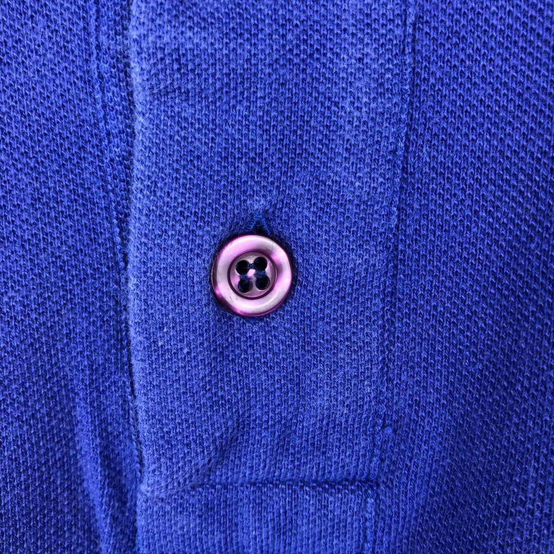 Christian Dior MONSIEUR Short-Sleeve Polo Shirt, Men's Size XL (approx.) cotton Purple type blue-purple Vintage Second Hand