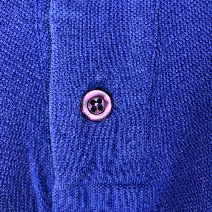 Christian Dior MONSIEUR Short-Sleeve Polo Shirt, Men's Size XL (approx.) cotton Purple type blue-purple Vintage Second Hand