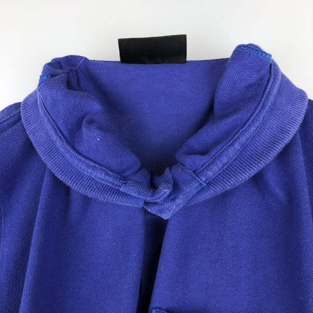 Christian Dior MONSIEUR Short-Sleeve Polo Shirt, Men's Size XL (approx.) cotton Purple type blue-purple Vintage Second Hand