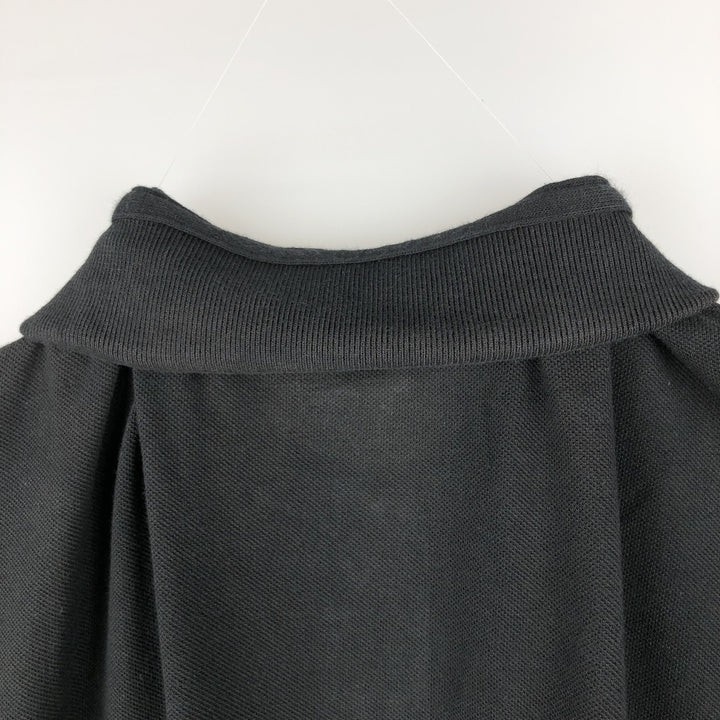 Giorgio Armani Golf Short-Sleeve Polo Shirt, Men's Size L (approx.) cotton black type Vintage Second Hand
