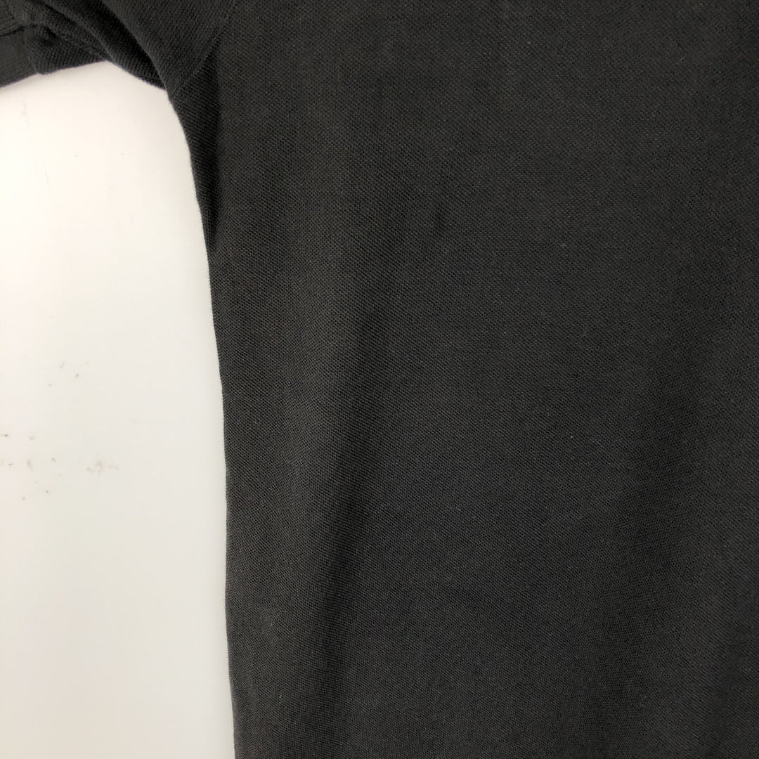 Giorgio Armani Golf Short-Sleeve Polo Shirt, Men's Size L (approx.) cotton black type Vintage Second Hand