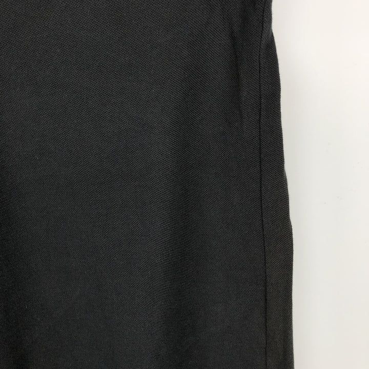 Giorgio Armani Golf Short-Sleeve Polo Shirt, Men's Size L (approx.) cotton black type Vintage Second Hand