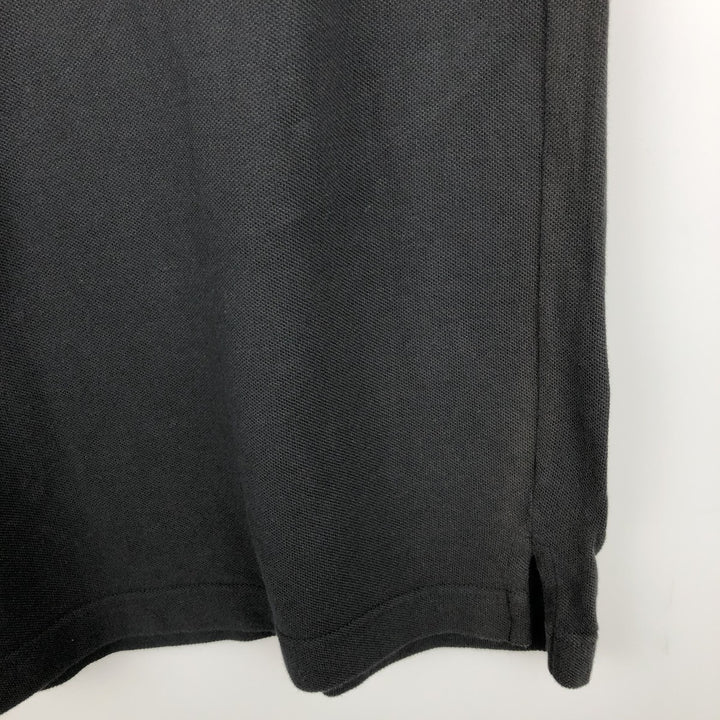 Giorgio Armani Golf Short-Sleeve Polo Shirt, Men's Size L (approx.) cotton black type Vintage Second Hand