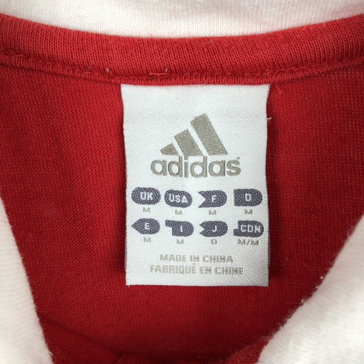 Adidas Bundesliga Bayern Munich Short-Sleeve Polo Shirt (Men's Size M) cotton red type Vintage Second Hand