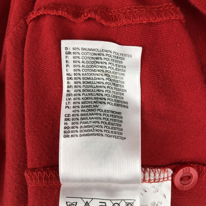 Adidas Bundesliga Bayern Munich Short-Sleeve Polo Shirt (Men's Size M) cotton red type Vintage Second Hand