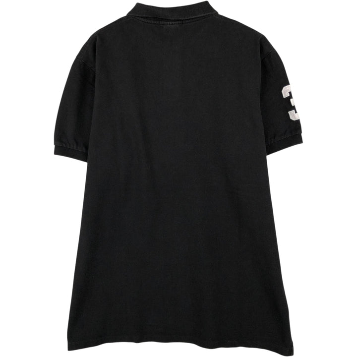 Ralph Lauren POLO by Ralph Lauren CUSTOM FIT Big Pony Short Sleeve Polo Shirt Men's XXL cotton black type Vintage Second Hand