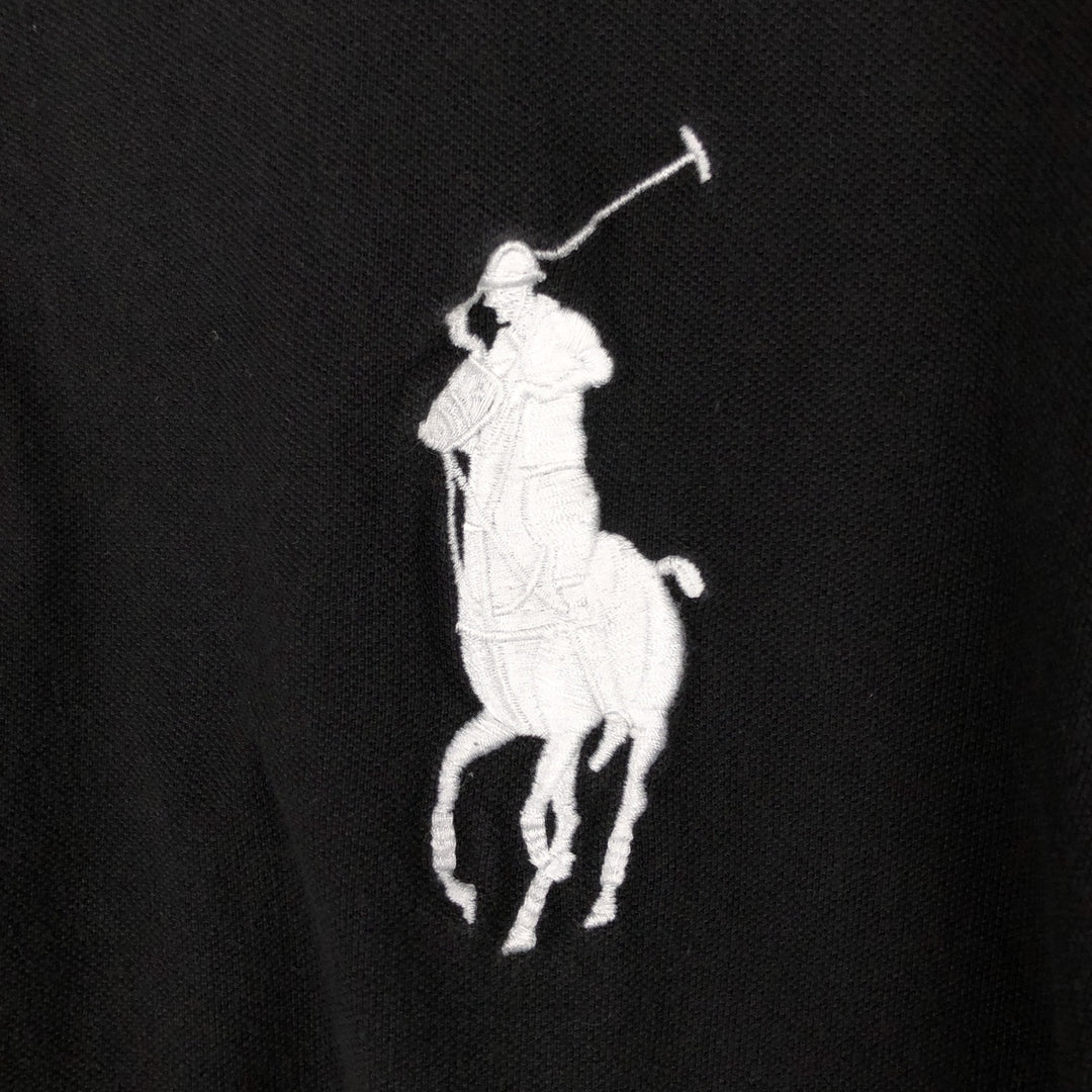 Ralph Lauren POLO by Ralph Lauren CUSTOM FIT Big Pony Short Sleeve Polo Shirt Men's XXL cotton black type Vintage Second Hand
