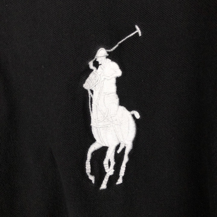 Ralph Lauren POLO by Ralph Lauren CUSTOM FIT Big Pony Short Sleeve Polo Shirt Men's XXL cotton black type Vintage Second Hand