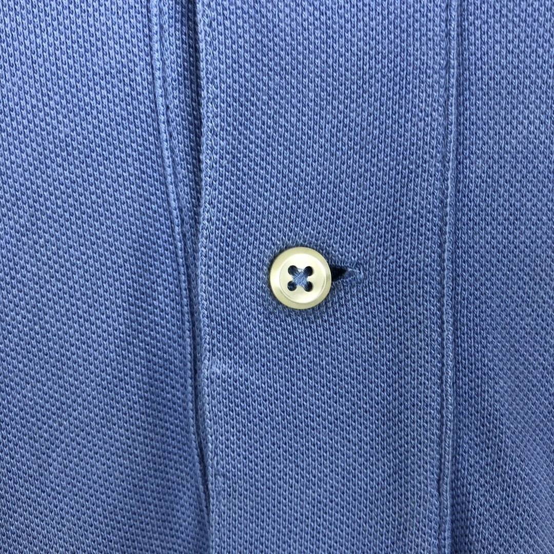 Ralph Lauren POLO by Ralph Lauren Polo Bear Short-Sleeve Polo Shirt, Men's Size XL (approx.) cotton Blue type light blue Vintage Second Hand