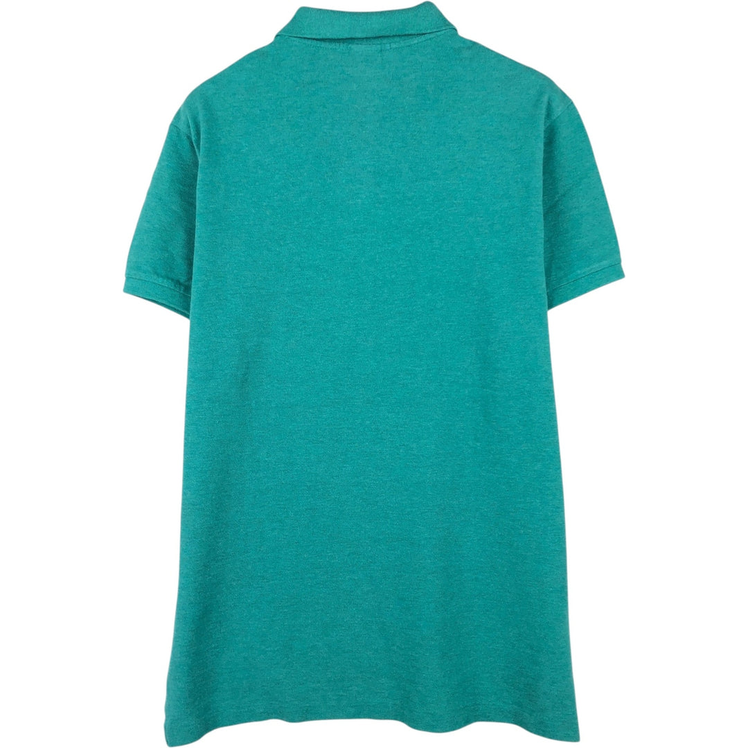 Ralph Lauren POLO by Ralph Lauren CUSTOM FIT short sleeve polo shirt, men's size L cotton green type Vintage Second Hand