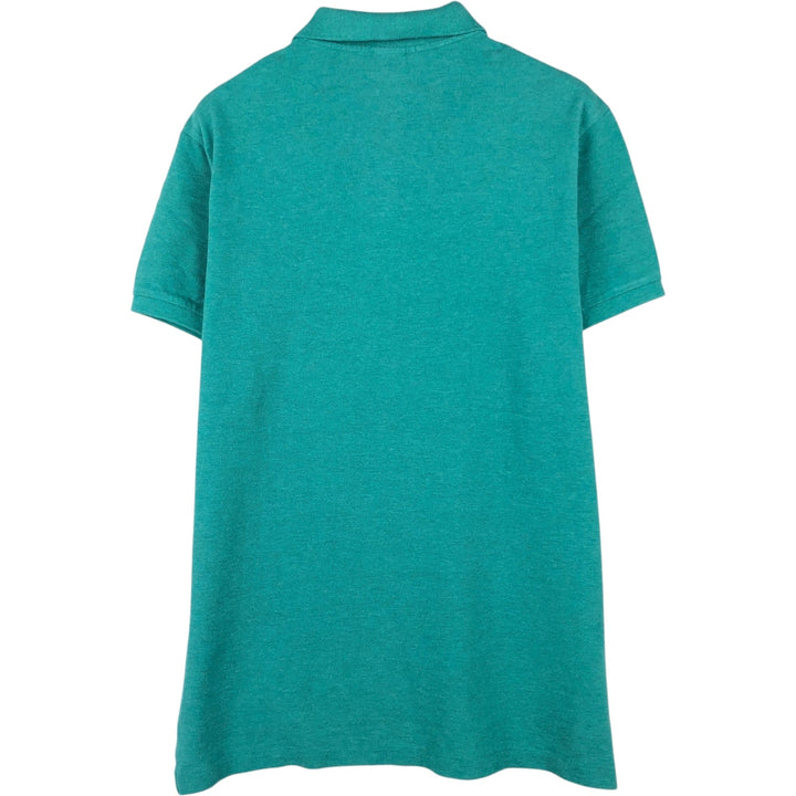 Ralph Lauren POLO by Ralph Lauren CUSTOM FIT short sleeve polo shirt, men's size L cotton green type Vintage Second Hand