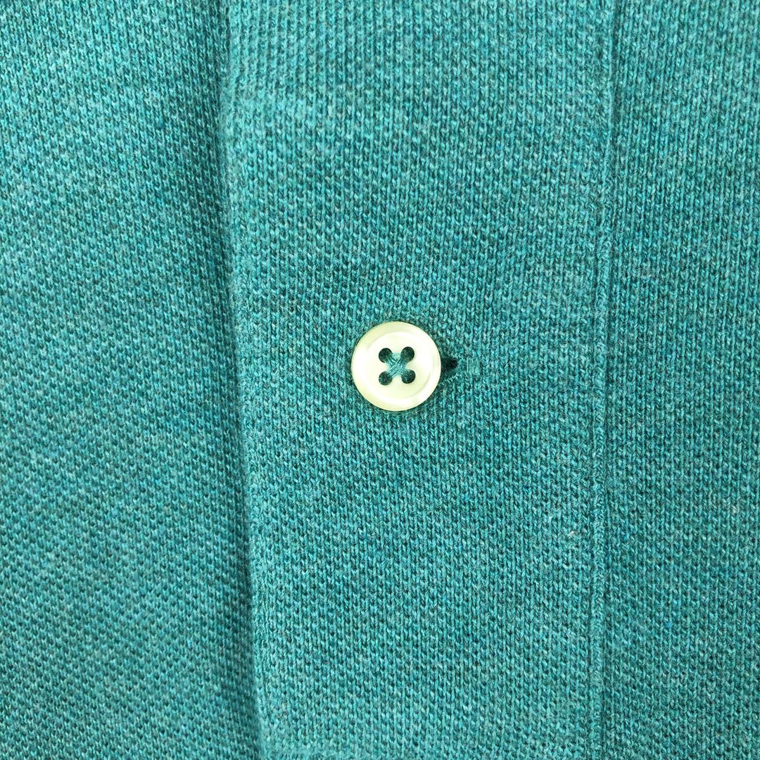 Ralph Lauren POLO by Ralph Lauren CUSTOM FIT short sleeve polo shirt, men's size L cotton green type Vintage Second Hand