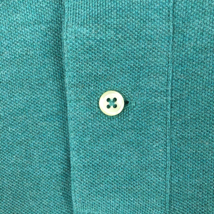 Ralph Lauren POLO by Ralph Lauren CUSTOM FIT short sleeve polo shirt, men's size L cotton green type Vintage Second Hand