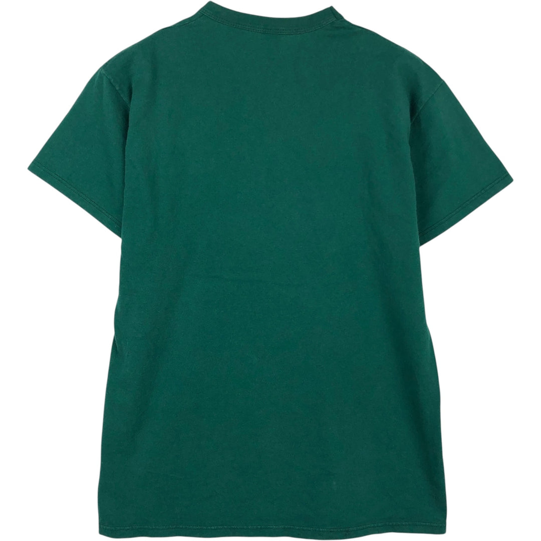90'S Russell One-Point Logo T-Shirt, Made in USA, Men's Size M (Equivalent), Vintage cotton green type Vintage Second Hand
