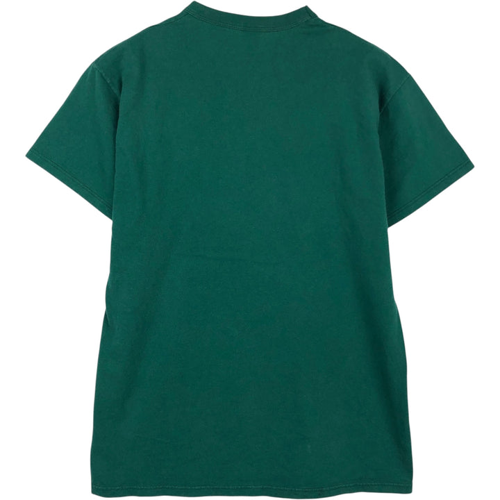 90'S Russell One-Point Logo T-Shirt, Made in USA, Men's Size M (Equivalent), Vintage cotton green type Vintage Second Hand