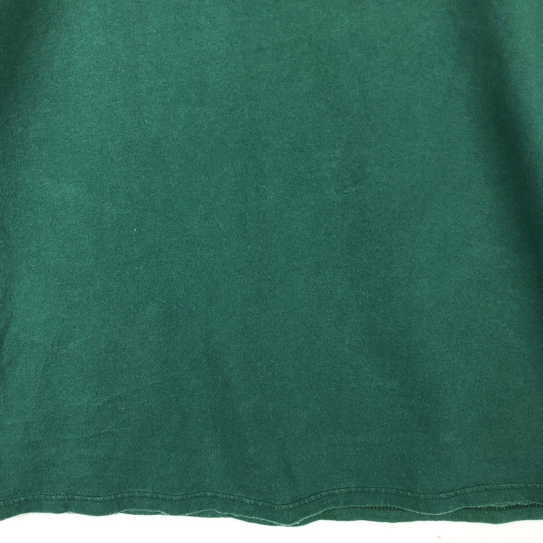 90'S Russell One-Point Logo T-Shirt, Made in USA, Men's Size M (Equivalent), Vintage cotton green type Vintage Second Hand