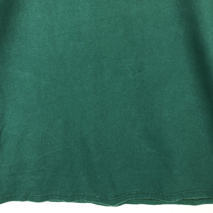 90'S Russell One-Point Logo T-Shirt, Made in USA, Men's Size M (Equivalent), Vintage cotton green type Vintage Second Hand