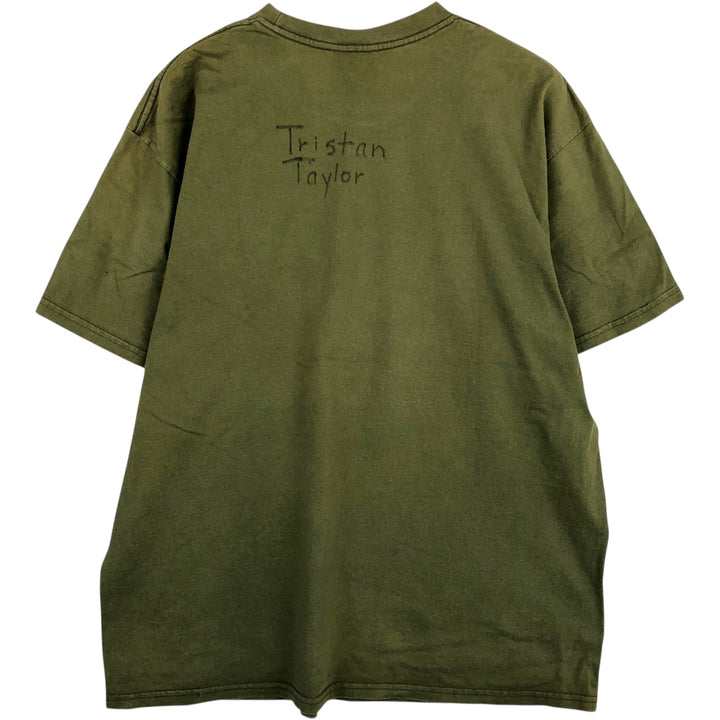00'S Nike One Point Logo T-shirt Men's XL cotton Khaki type Vintage Second Hand