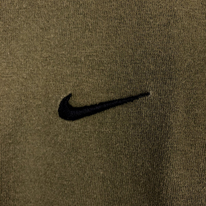 00'S Nike One Point Logo T-shirt Men's XL cotton Khaki type Vintage Second Hand