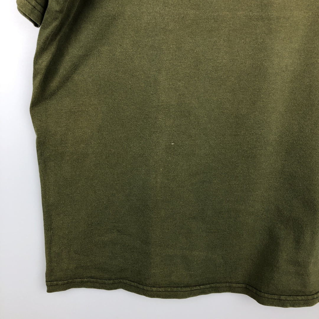00'S Nike One Point Logo T-shirt Men's XL cotton Khaki type Vintage Second Hand