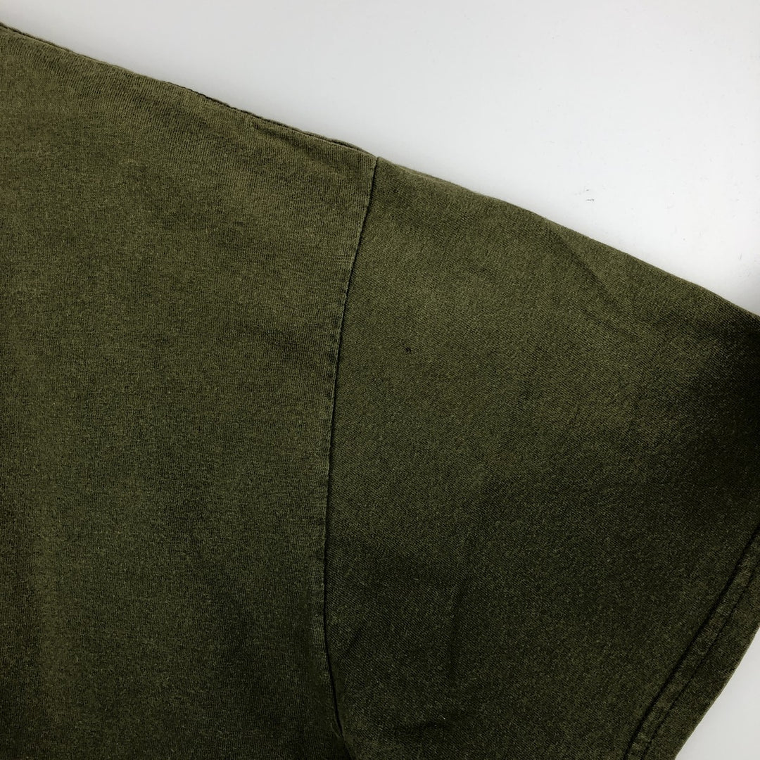 00'S Nike One Point Logo T-shirt Men's XL cotton Khaki type Vintage Second Hand