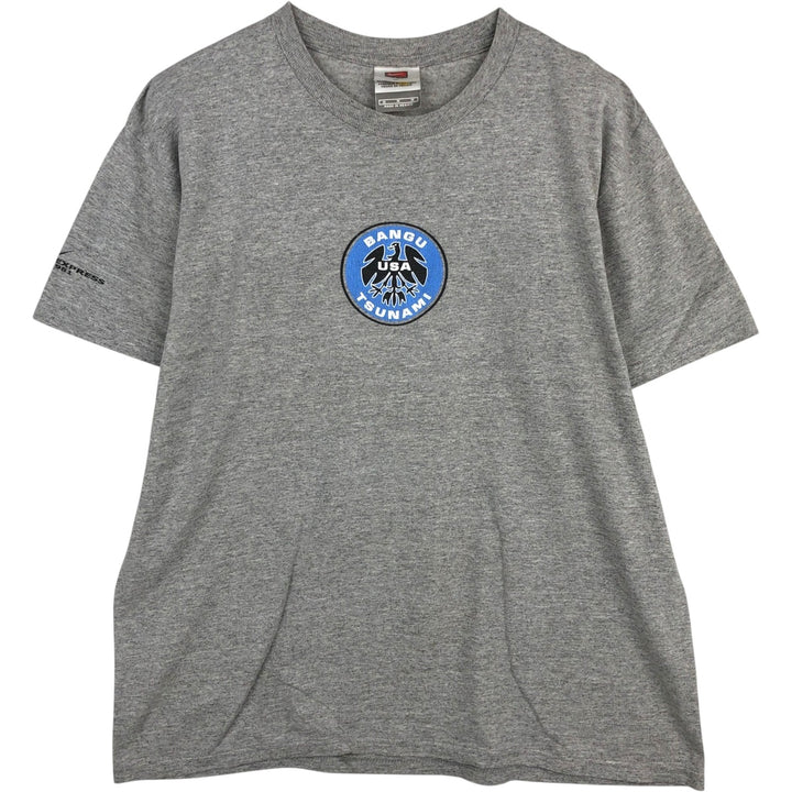 2000'S Nike Team Print T-Shirt, Men's Size M (approx.) cotton gray type Vintage Second Hand