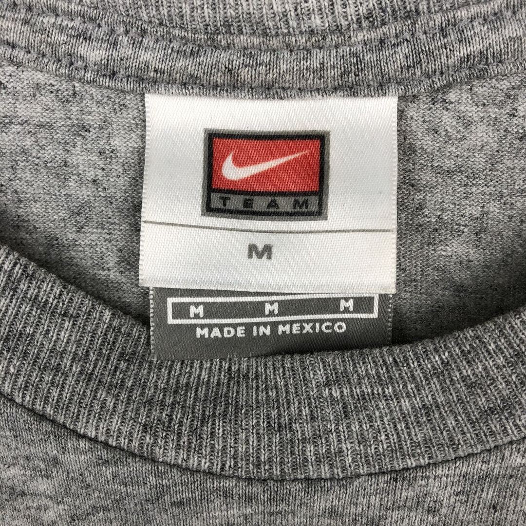 2000'S Nike Team Print T-Shirt, Men's Size M (approx.) cotton gray type Vintage Second Hand