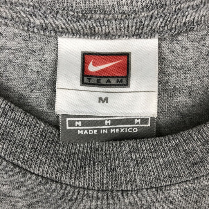2000'S Nike Team Print T-Shirt, Men's Size M (approx.) cotton gray type Vintage Second Hand