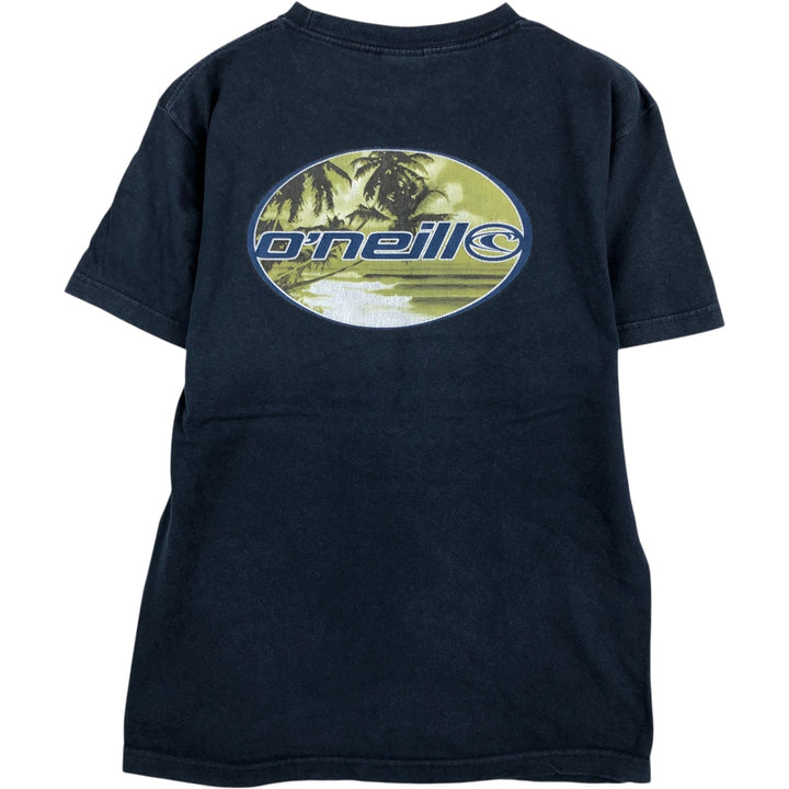 ~2000'S O'Neill surf/skate t-shirt, made in Mexico, men's size M equivalent. cotton navy blue type Vintage Second Hand