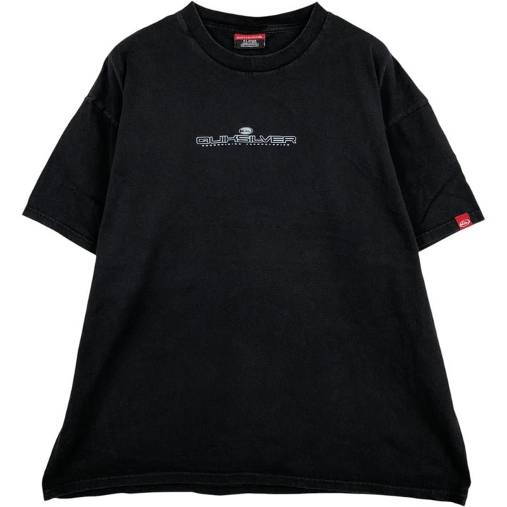 90s-era Quiksilver surf/skate t-shirt, men's size XL (approx.), vintage. cotton black type Vintage Second Hand