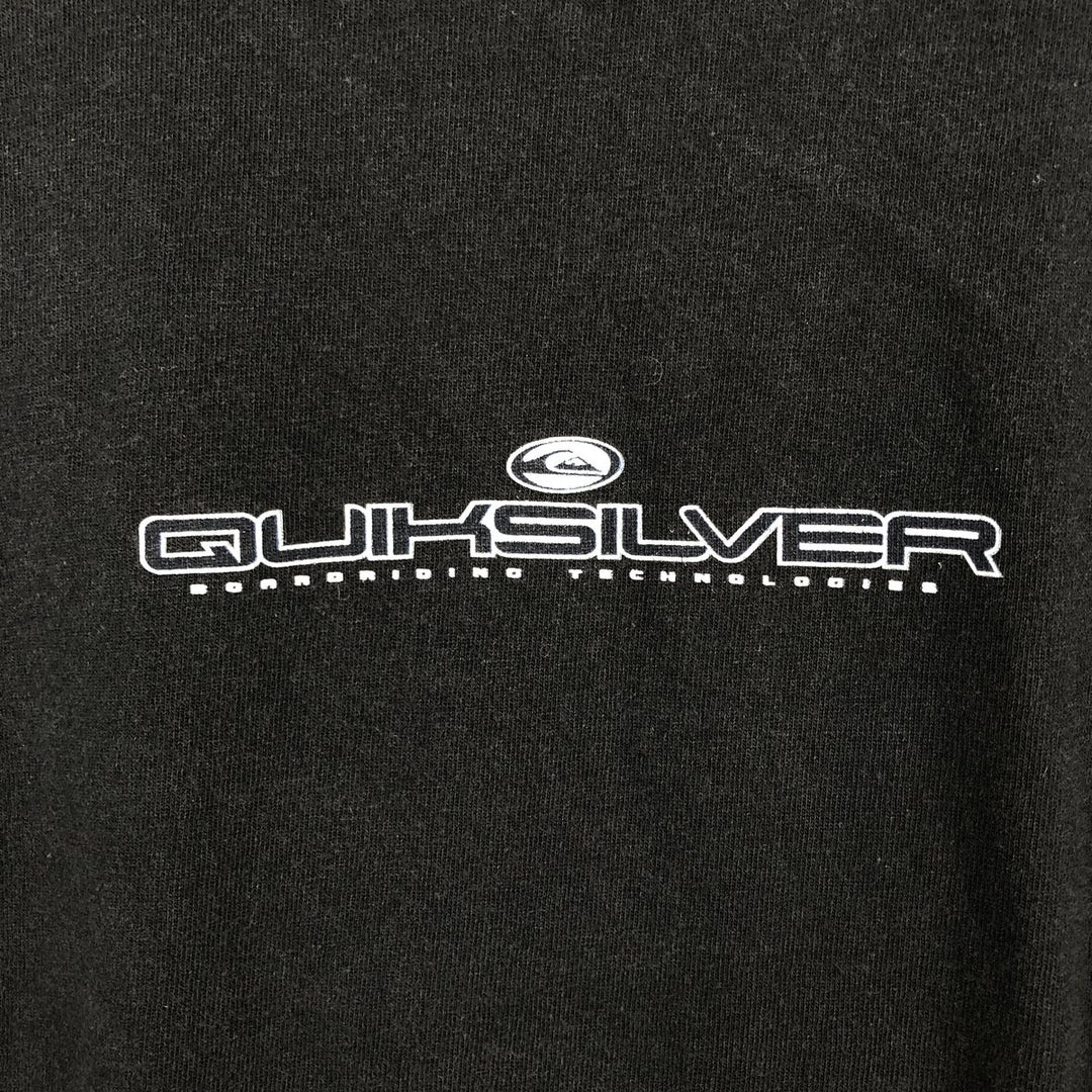 90s-era Quiksilver surf/skate t-shirt, men's size XL (approx.), vintage. cotton black type Vintage Second Hand