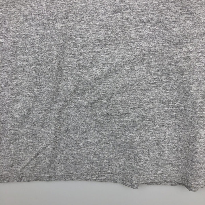 90'S Adidas logo print T-shirt, made in USA, men's XL size, vintage cotton gray type Vintage Second Hand