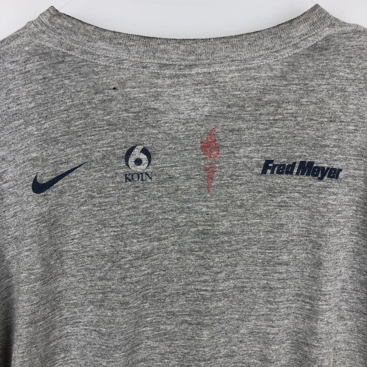 00'S Nike Sports Print T-shirt Men's Size L cotton gray type Vintage Second Hand