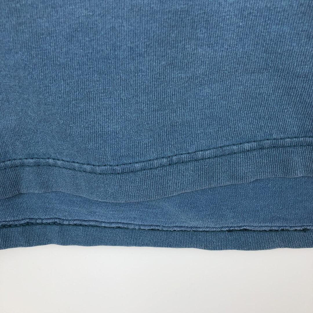 90'S Reebok Logo T-shirt Made in USA Men's XL Vintage unclear blue type Vintage Second Hand