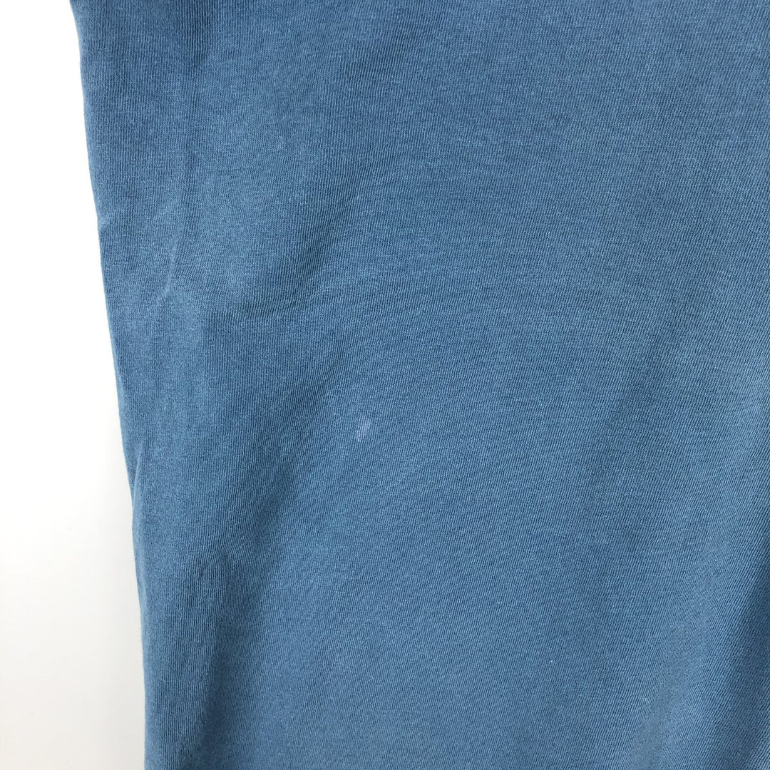 90'S Reebok Logo T-shirt Made in USA Men's XL Vintage unclear blue type Vintage Second Hand