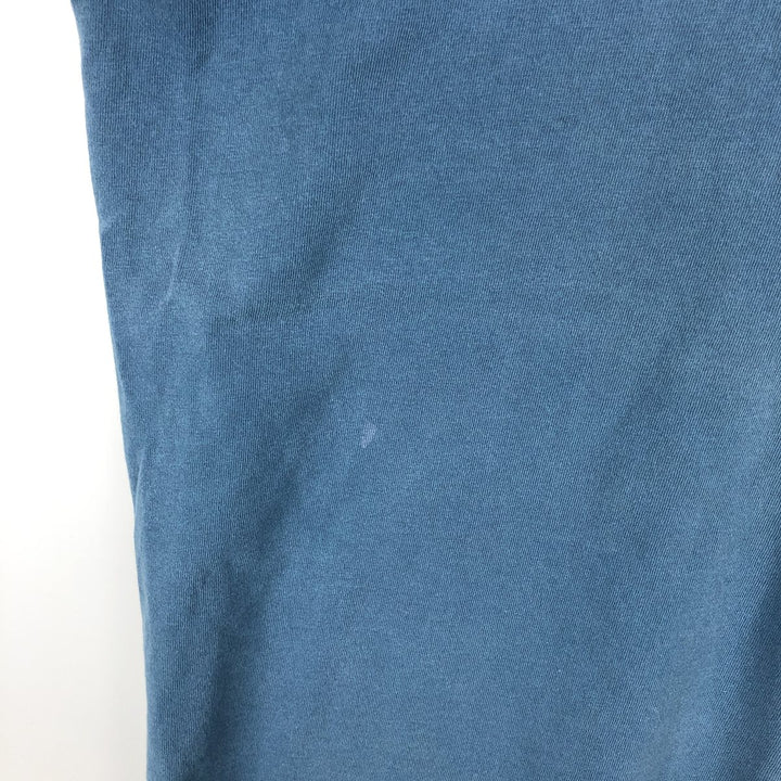90'S Reebok Logo T-shirt Made in USA Men's XL Vintage unclear blue type Vintage Second Hand