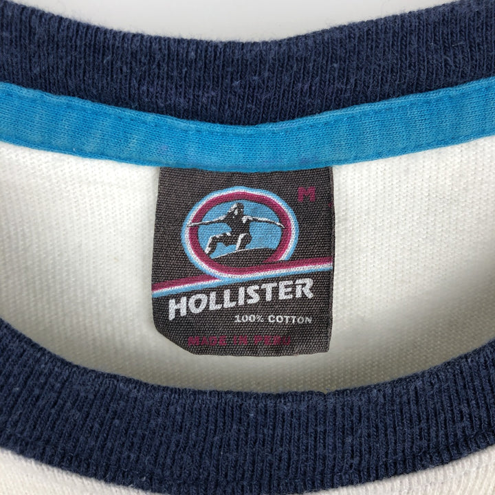 Hollister Surf Skate T-Shirt, Men's Size M (approx.) cotton white type Vintage Second Hand