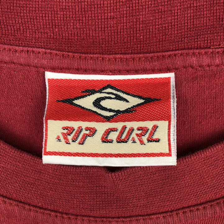 90'S Rip Curl Surf Skate T-Shirt, Men's Size M (approx.), Vintage unclear red type Vintage Second Hand