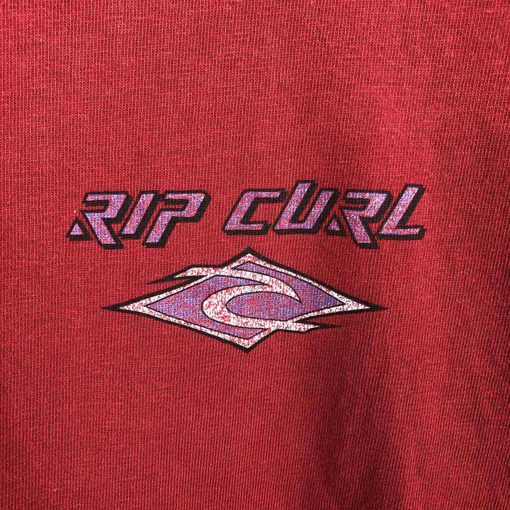 90'S Rip Curl Surf Skate T-Shirt, Men's Size M (approx.), Vintage unclear red type Vintage Second Hand