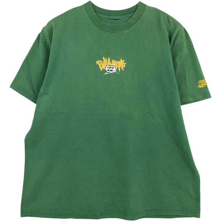 Billabong Surf Skate T-Shirt, Men's Size L (equivalent) unclear green type Vintage Second Hand