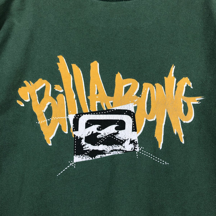 Billabong Surf Skate T-Shirt, Men's Size L (equivalent) unclear green type Vintage Second Hand