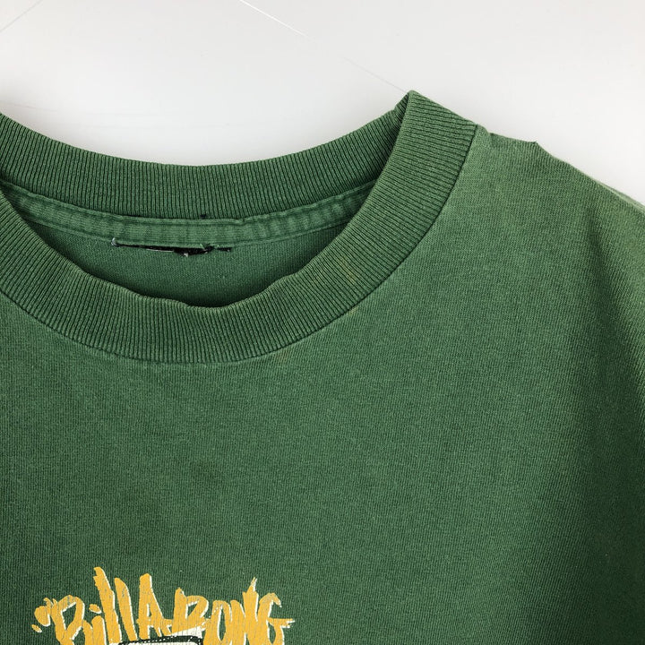 Billabong Surf Skate T-Shirt, Men's Size L (equivalent) unclear green type Vintage Second Hand