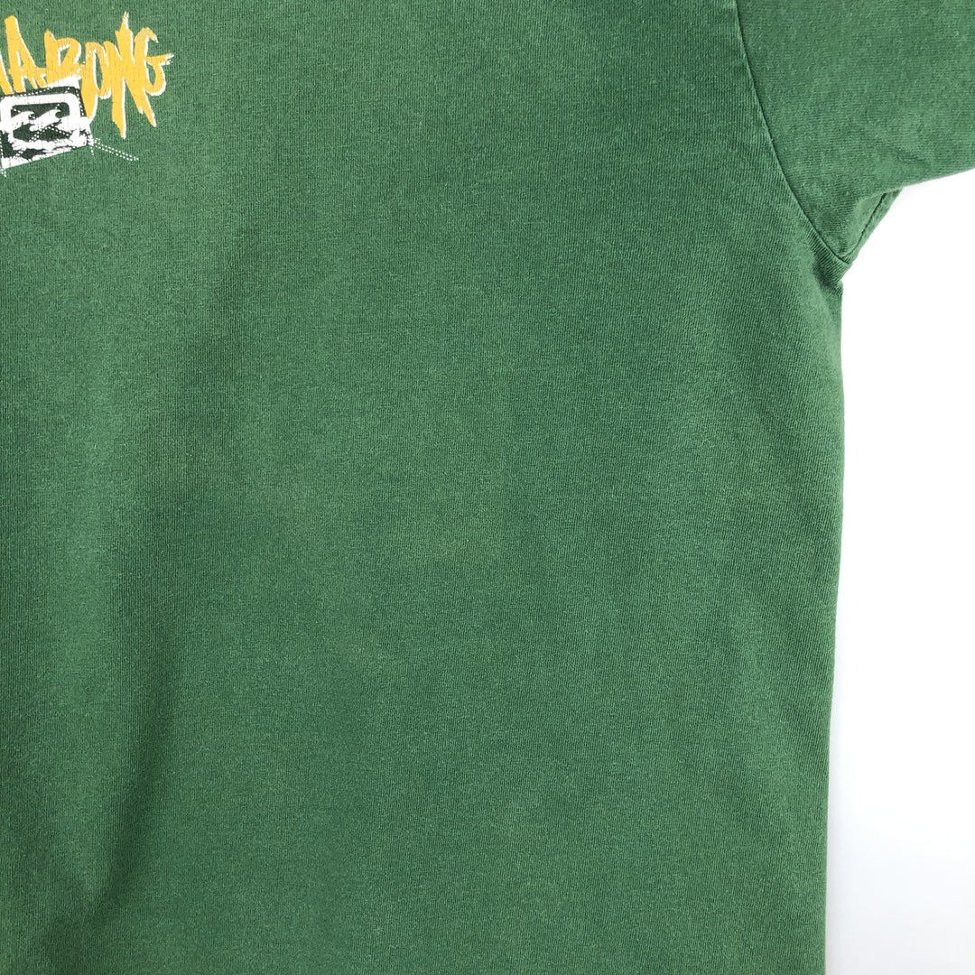 Billabong Surf Skate T-Shirt, Men's Size L (equivalent) unclear green type Vintage Second Hand