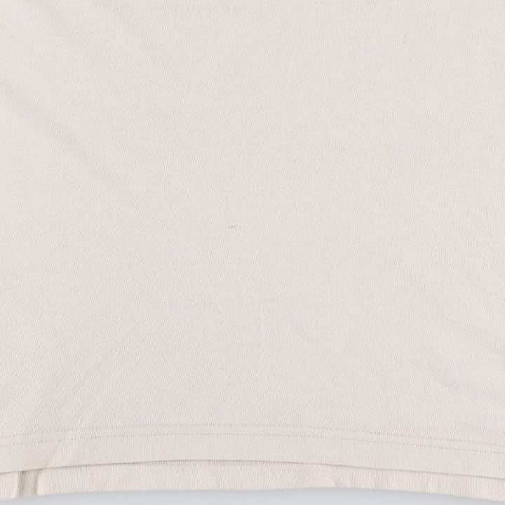 90s~00'S Adidas logo print T-shirt, men's size L, vintage cotton Beige type Vintage Second Hand