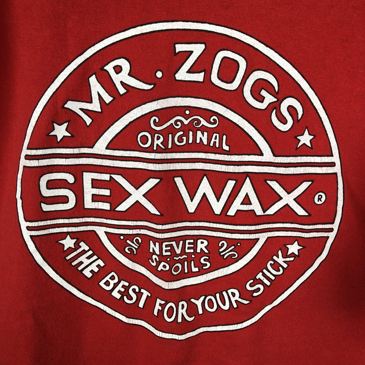 ZOG SEX WAX Surf Skate T-Shirt (Men's XXL equivalent) cotton red type Vintage Second Hand