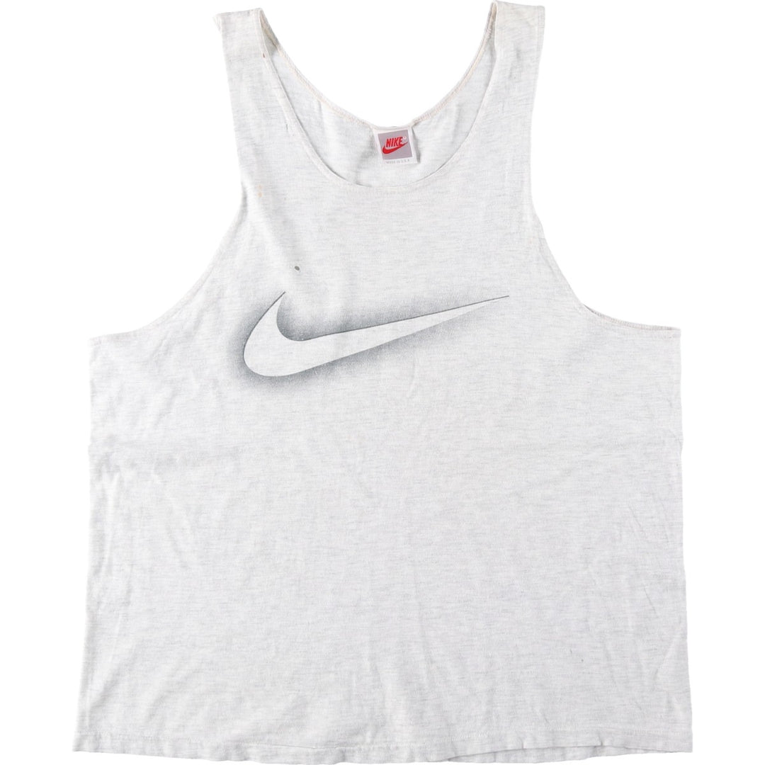 90'S Nike Silver Tag Tank Top, Made in USA, Men's Size M (approx.), Vintage unclear gray type Vintage Second Hand